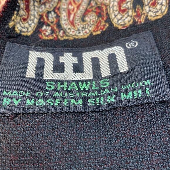 Paisley NTM  Shawl Australian Wool - Picture 5 of 5